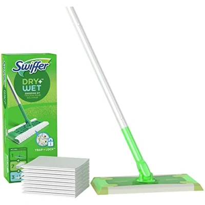 Immagine di Swiffer PG 7631 Sweeper Kit da avviamento 2 in 1 per detergenti pavimenti con mop e scopa