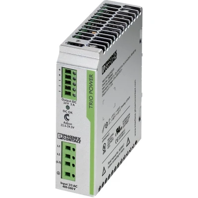 Immagine di Phoenix Contact TRIO PS/3AC/24DC/5 Alimentatore per guida DIN 24 V/DC 5 A 120 W Num. uscite:1 x Contenuto 1 pz.