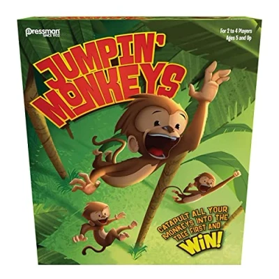Immagine di GOLIATH Combo Set Monkey e Meatballs, 2 Giochi in 1, Gioco Scatola per Bambini dai 6 Anni Su, Sviluppa le Capacità Motorie, 1 4 Giocatori, 924267.006 Multicolore