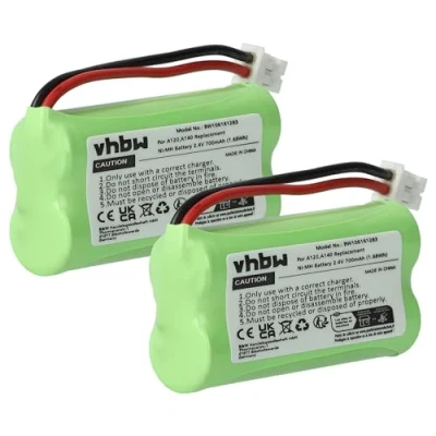 Immagine di vhbw 2x batteria compatibile con Siemens Gigaset A140, A145, A16 telefono fisso cordless (700mAh, 2,4V, NiMH)