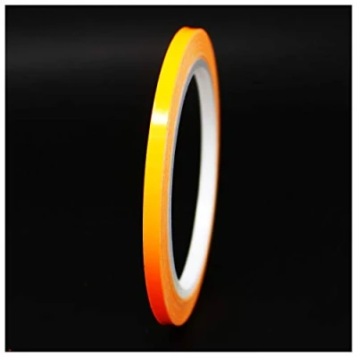 Immagine di 10m Strisce adhesive decorative per auto moto barca e modellismo in vari colori autoadesive Lunghezza (5mm, Arancio neon)