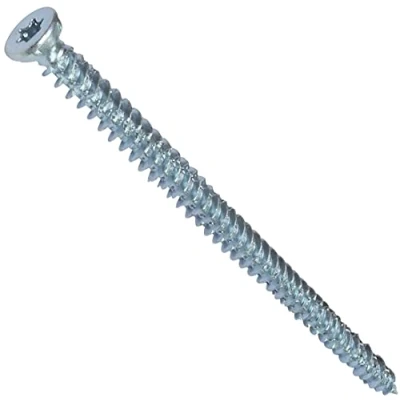 Immagine di AERZETIX Set di 50 viti ancoraggio diretto per calcestruzzo Ø7.5x132mm testa fresata conica con impronta a stella T30 fissaggio senza tasselli C48409