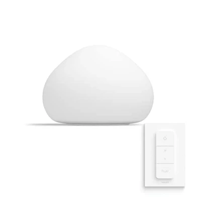 Immagine di Philips Lighting Hue Lampada da tavolo a LED 871951434139500 ERP: F (A G) White Amb. Wellner Tischleuchte weiß 806lm inkl. Dimmschalter E27 8 W