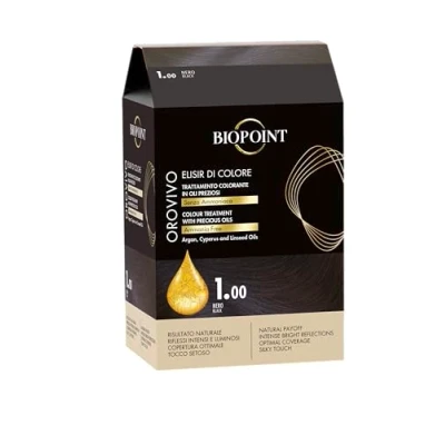 Immagine di Biopoint Orovivo Elisir di Colore, Set Tinta Capelli in Olio Senza Ammoniaca, Azione Nutriente e Illuminante, Dona un Colore Intenso Brillante, 142 ml