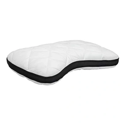 Immagine di Pikolin Home Guanciale viscoelastico, memory foam per le spalle, con doppia fodera Antiallergica (antiacaro, batteri e funghi), media durezza, 40 x 60 cm, altezza 12 cm.