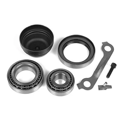 Immagine di MEYLE 014 033 0045 Kit Cuscinetto ruota Assale anteriore bilaterale con materiale di montaggio ORIGINAL Quality 50 a rulli conici