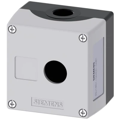 Immagine di Siemens 3SU1851 0AA00 0AB1 Contenitore vuoto 1 posizione di montaggio, per il montaggio a terra (L x L A) 89.4 85 64 mm senza etichette Grigio pz.