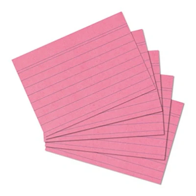 Immagine di Herlitz Schede per appunti, 100 pezzi, Formato A5, Rosa