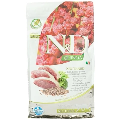 Immagine di N&amp;D QUINOA CAT DUCK, BROCCOLI ASPARAGUS NEUTERED ADULT 1,5 KG
