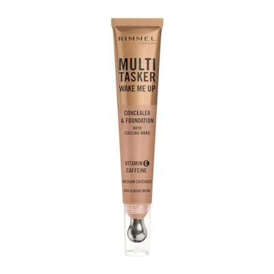 Immagine di Rimmel Multi Tasker Wake Me Up, 055 Classic Beige, Correttore &amp; Fondotinta, Illumina, Corregge, Copertura modulabile, Finish Radioso, Formula Vegana, 20ml