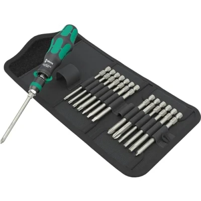 Immagine di Wera Kraftform Kompakt 838 RA R M Imperial Set 1 05051066001 Kit inserti 15 parti Croce Phillips, Pozidriv, TORX, Brugola interna, Quadrato interno,