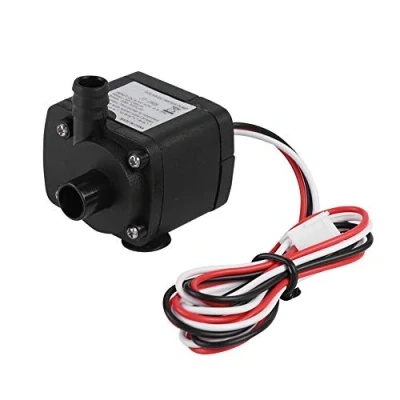 Immagine di pompa ad acqua 12V DC 300L/H Flusso 1800 giri/minuto Dissipazione di calore veloce Mini alta velocità per computer desktop freddo