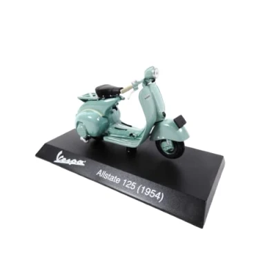 Immagine di OPO 10 Collezione Scooter in Miniatura 1/18 Compatibile con Piaggio Vespa Allstate 125 Verde Blu 1954 Ves0061