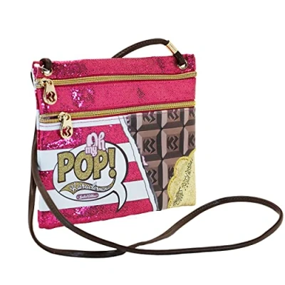 Immagine di Oh My Pop! Chocolat Borsa a Tracolla Action Mini Orizzontale, Rosa, 22 x 18 cm