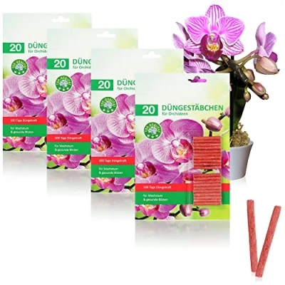 Immagine di com four® 80x Fertilizzanti per Orchidee, Fertilizzante bilanciato Uno Sviluppo Sano, ricchi Fiori Verdi e radiosi