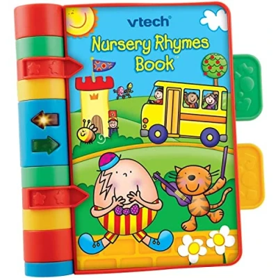 Immagine di VTech Libro per filastrocche, illuminato, interattivo, musicale con suoni e frasi, adatto bambini dai 6 mesi in su, versione inglese