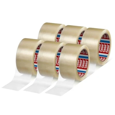 Immagine di tesa 04280 00045 00 Pack 4280 Nastro Adesivo Universale in PP per Confezioni e cartoncini, 6 Rotoli da 66 m x 50 mm, Colore: Trasparente