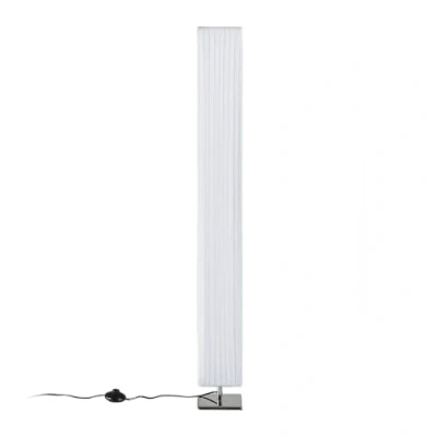 Immagine di lampada da terra &#039;Janno&#039; (Moderno) colore Bianco, in tessuto ad es. Soggiorno &amp; Sala pranzo (2 luci, E27) di Lindby