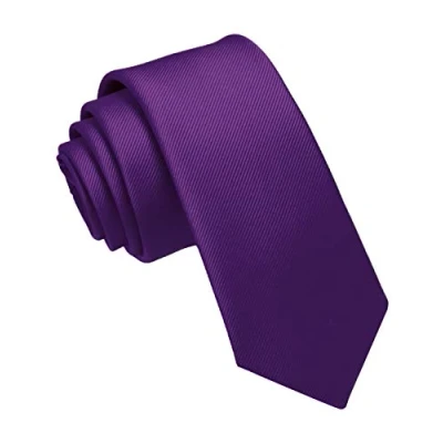 Immagine di JEMYGINS Cravatta Uomo Viola in Seta Multicolore Sottile 6CM