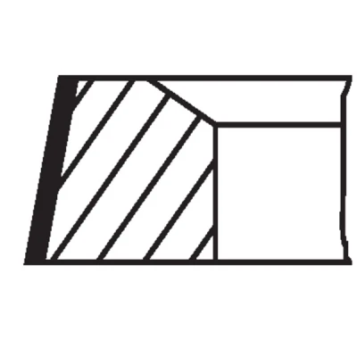 Immagine di MAHLE ORIGINAL 504 01 N0 Kit Fasce Elastiche 82,5