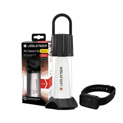 Immagine di Ledlenser ML6 Connetct Warm Light Lanterna LED, ricaricabile con batteria, 750 lumen, anabbagliante (brevettato), telecomando Bluetooth, fino a 180 ore di autonomia, powerbank, magnete, outdoor