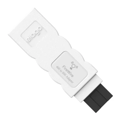 Immagine di elago EL FW Adap WH FBA Adattatore Firewire da 400 a 800 Compatibile con Apple Macbook Pro, Mac Mini, Imac e Tutti Gli Altri Computer