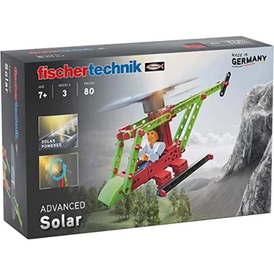 Immagine di fischertechnik 544616 Elicottero Kit sperimentale con rotore Solare, Giocattolo per Bambini dai 7 Anni in su, Colore Green, ‎27.99 x 6.48 18.01 cm