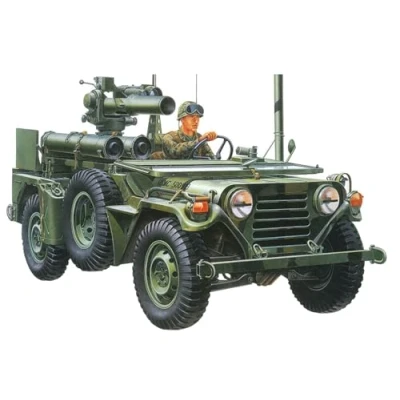 Immagine di Modellino Carro Armato 1968 US M151A2 Ford MUTT [Tamiya 35125], with Tow Missile Launcher Scala 1:35 Model Kit
