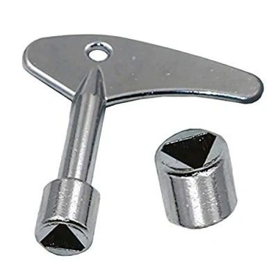 Immagine di TOOLSTAR Presa triangolare, 9 mm / 0,35 &quot;Triangolo chiave interruttore gas elettrico ascensore porta serratura triangolare chiavi (2 PCS)