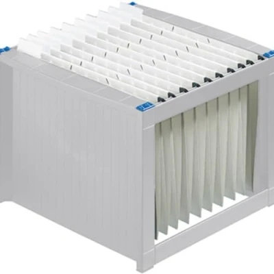 Immagine di Helit Contenitore per cartelle sospese Hängemappenbox the rack H6110084 Grigio luminescente, Blu 1 pz.