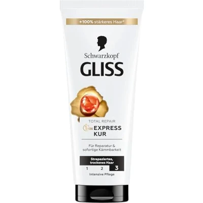 Immagine di Gliss Kur Schwarzkopf Total Trattamento intensivo per capelli, 1 minuto, 200 ml