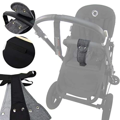 Immagine di Bambiniwelt, cinghia per passo, di alta qualità, passeggino, supporto tutti i modelli Bugaboo, colore nero