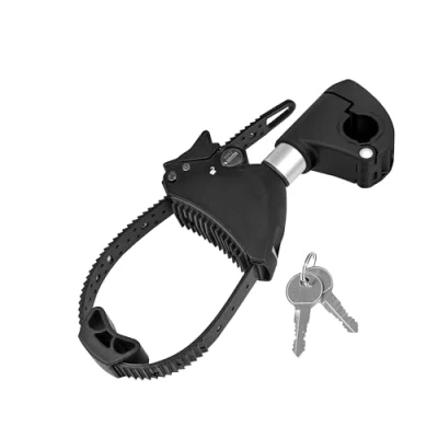 Immagine di Strap supporto telaio corto Ø 25 + 30 mm, nero/argento