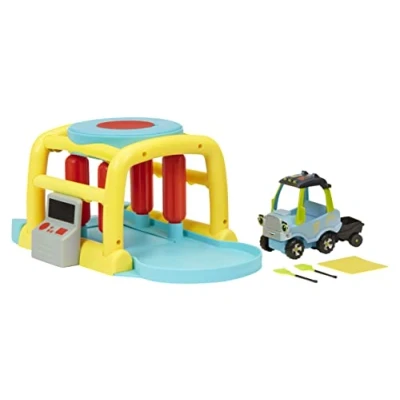 Immagine di Little Tikes Let&#039;s Go Cozy Coupe Autolavaggio con veicolo Push and Play Include camion Green, set da gioco, attrezzi giardino e carro Adatto per bambini dai 3 anni