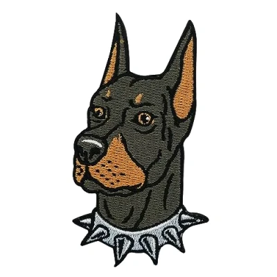 Immagine di Finally Home toppa termoadesiva per cani di Dobermann Toppe la testa cani, animali