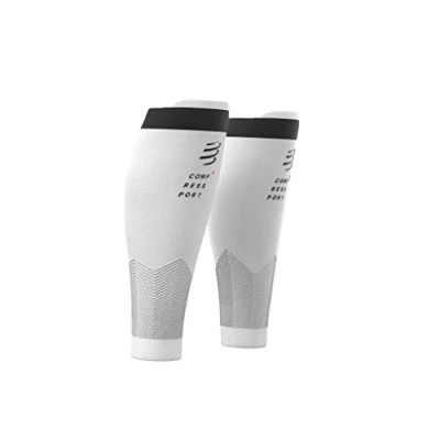 Immagine di Compressport R2v2, Gambaletti di compressione per polpacci Unisex adulto, Bianco (White), T2 confezione da 2