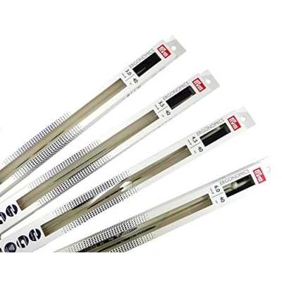 Immagine di Prym Aghi per Maglieria 35 cm 5,00 mm Ferri da Maglia ergonomici a Punta Singola (Coppia) 5 x di Lunghezza, Materiale Sintetico, Multicolore, 38 4 1