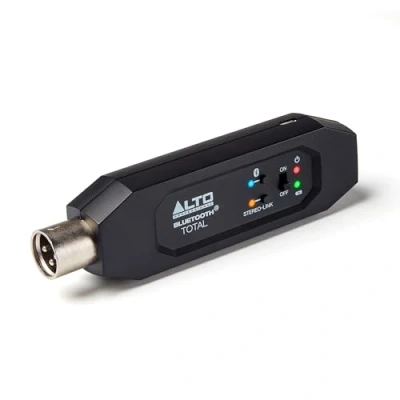 Immagine di Alto Professional Bluetooth Total 2 Ricevitore stereo ricaricabile con presa XLR per mixer, sistemi audio e PA attivi