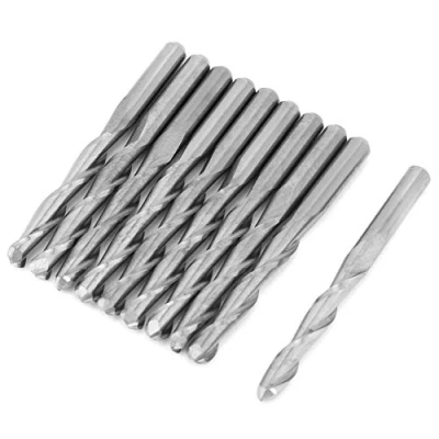 Immagine di FTVOGUE 10 pz 2 flauto spirale router bit per legno cnc fresa tungsteno 3.175 * 22mm