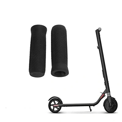 Immagine di Fututech 2 coprimanubrio per Segway Ninebot E22 E25 E45 ES1, custodia manubrio in silicone resistente, anti shock scooter, elettrico, pezzo di ricambio monopattino, colore: Nero