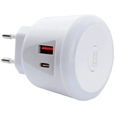 Immagine di EcoSavers USB Timer Charger Caricatore 20 W Ambiente interno, Presa di Corrente uscita max. 3000 mA USB, C®