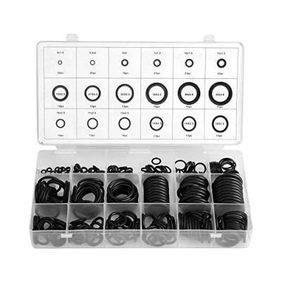 Immagine di DEWIN Guarnizioni, Set Oring Rubinetti Mix Guarnizione Del Compressore Motore Anomag per Uso Commerciale e Idraulico Automobilistico 18 Misure 279 Pcs/Kit
