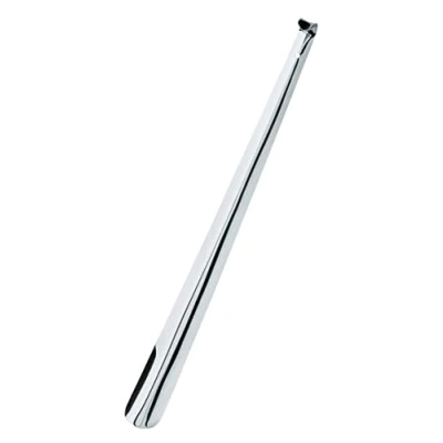 Immagine di Delfa Calzascarpe in metallo, lunghezza 52 cm e molto stabile, calzascarpe, comfort, argento,