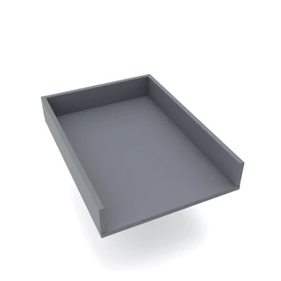 Immagine di regalik Materassino Fasciatoio Universale, per Comò di Qualsiasi Larghezza, Rimovibile, Pannelli Frontali Dritti, Grafite, Materiale ABS da 1 mm, 72 cm x 54