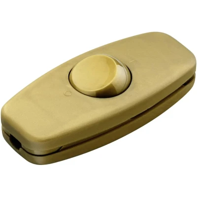 Immagine di interBär 5052 010.01 Interruttore A filo passante Oro 2 x Off / On 1 pz.