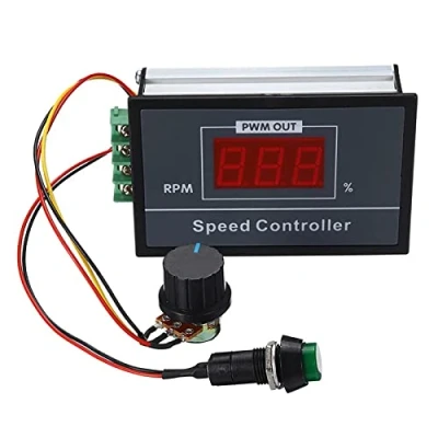 Immagine di RUIZHI Regolatore di velocità del motore CC DC 6 60V 12V 24V 36V 48V 30A, continuo a variabile, tensione con interruttore Start Stop