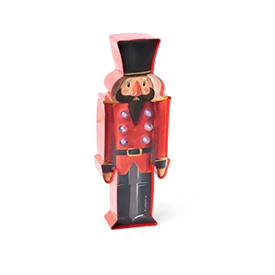 Immagine di Legami Mini Luce Decorativa, 8x21 cm, Tema Nutcracker, Gancio Posteriore per Appenderla, Tasto ON/off, 3 Batterie LR44 Incluse, Solo Uso Interno, Illustrazione di Adrian Macho