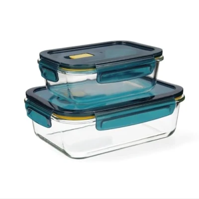 Immagine di Quid Astral Set 2 ermetici Vetro 64cl 152cl Trasparente