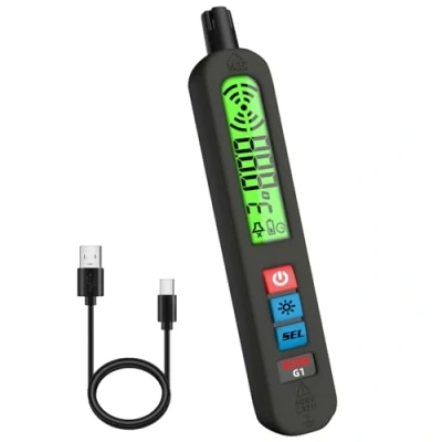 Immagine di BSIDE Rilevatore Gas Ricaricabile di Perdite Combustibile con LCD Super Grande e Alarme Luce, Cicalino, Vibrazione Penna Portatile per Metano Propano Casa Camper