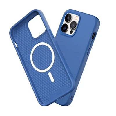 Immagine di RhinoShield SolidSuit Case Compatible with Magsafe for [iPhone 14 Pro Max] Shock Absorbent Slim Design Protective Cover Premium Matte Finish 3.5M / 11ft Drop Protection Cobalt Blue